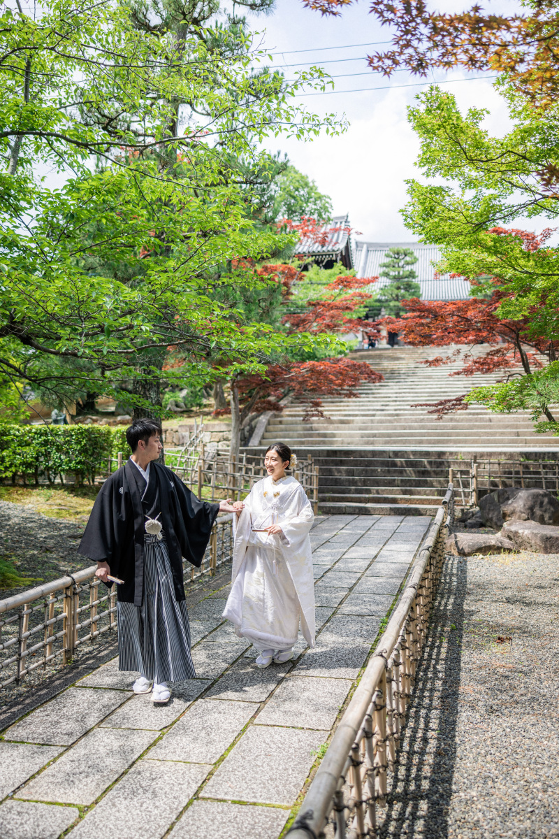 先輩花嫁様の新緑との前撮り