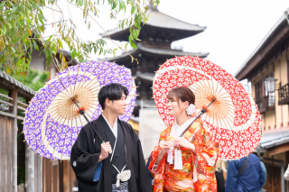 和装＆洋装両方♡ロケ地1か所＆スタジオ撮影の様子