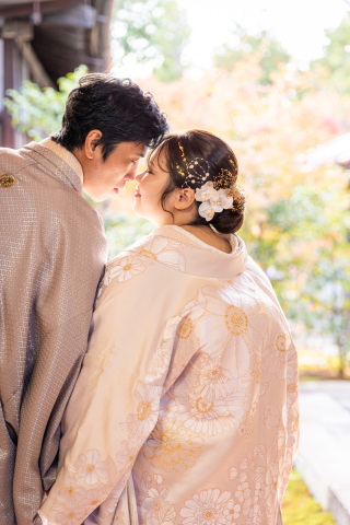 白無垢前撮りのお写真