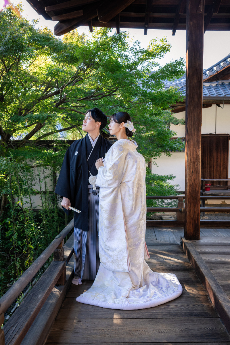 11月の撮影レポ|大覚寺で白無垢前撮り♪