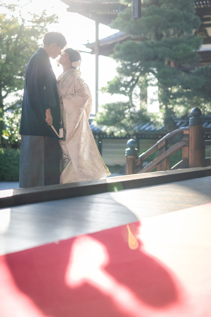 和装&洋装プランでの撮影風景!