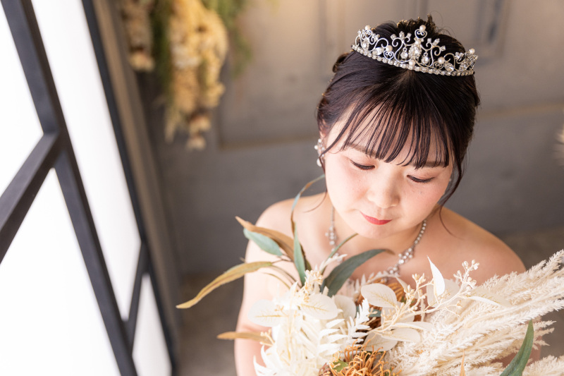 洋装ドレスでのスタジオ前撮り♪