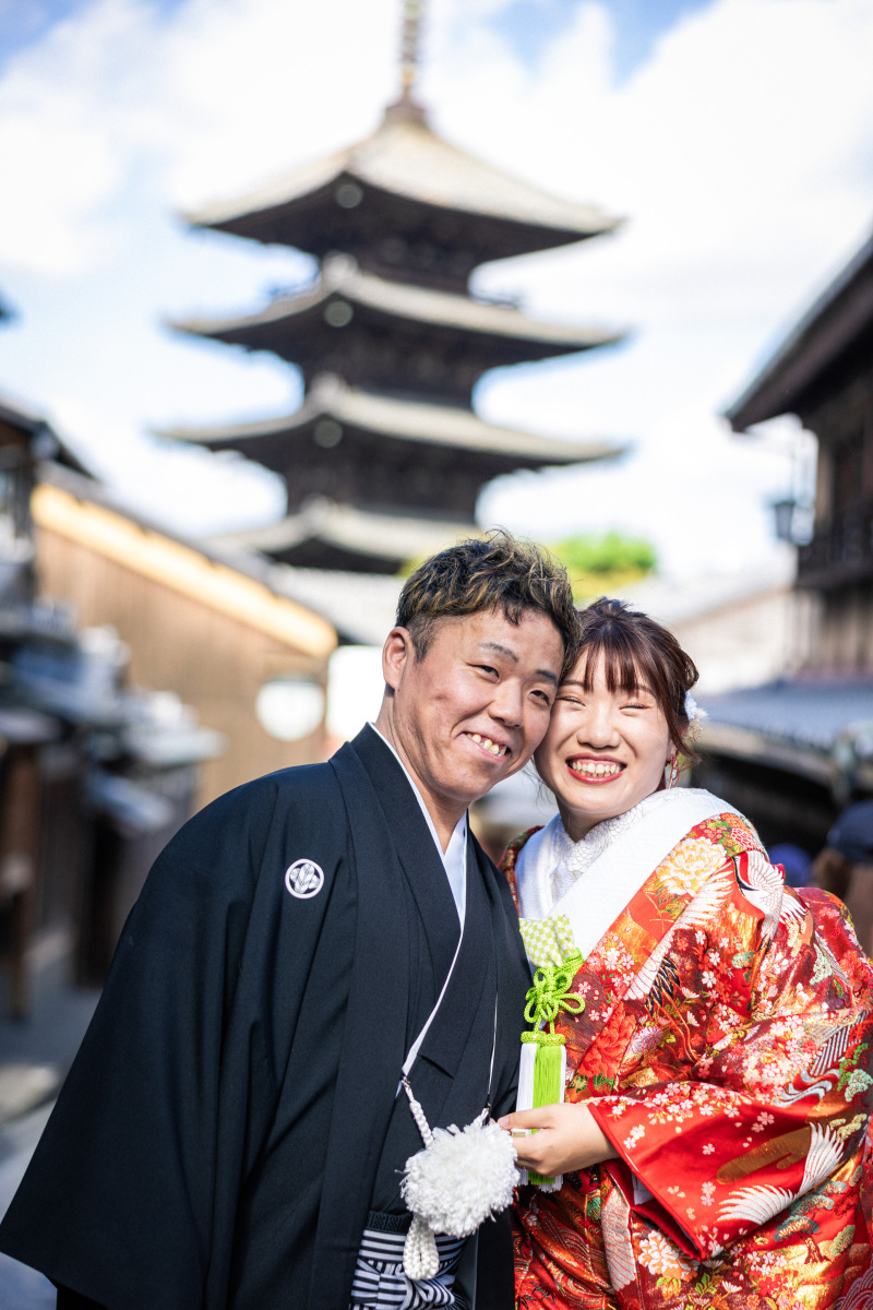 9月の前撮り【八坂の塔付近にて】
