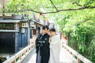 新緑が美しい京都の前撮り♪