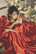 カラードレスの撮影事例！【暖色系】