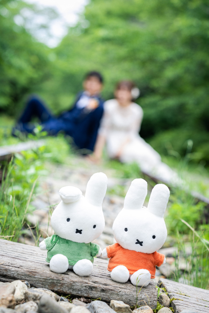蹴上インクラインで洋装ロケの様子