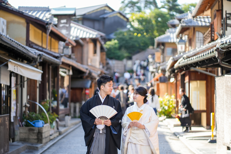 【前撮りレポ】10月の八坂の塔付近にて