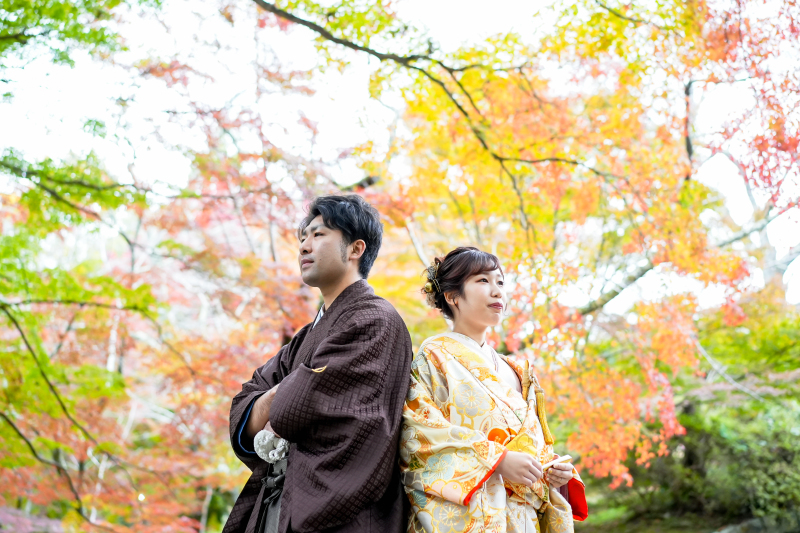 11月下旬の前撮りフォト|紅葉シーズン