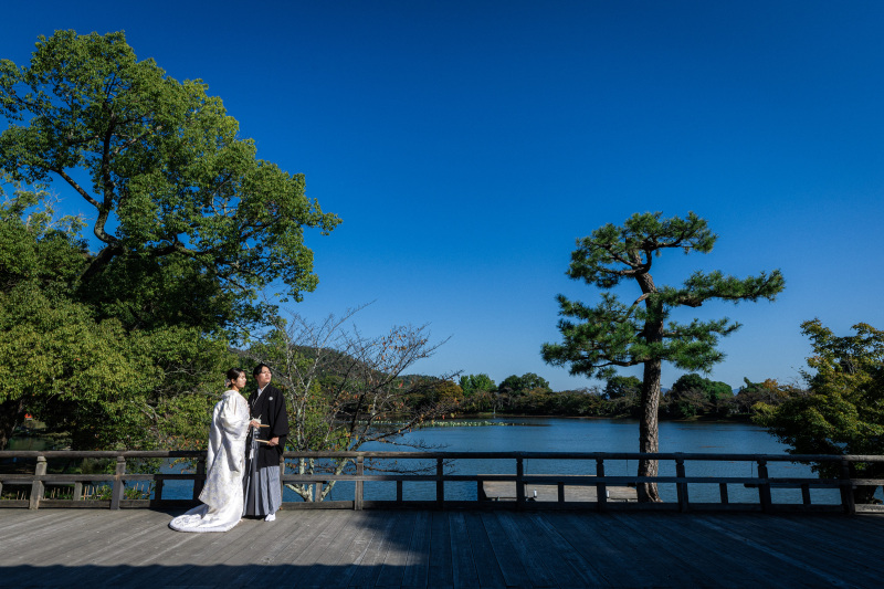 11月の撮影レポ|大覚寺で白無垢前撮り♪