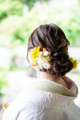 白無垢ヘアまとめました！