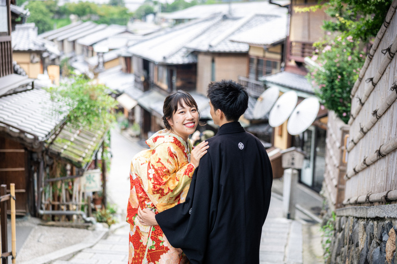 7月の和装前撮りお写真