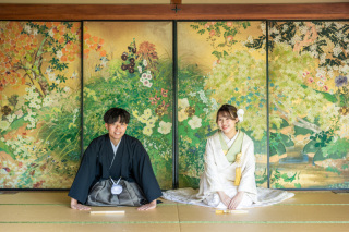 8月の前撮り風景｜白河院にて