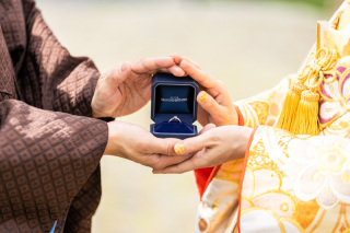 リングケースを使ったお写真