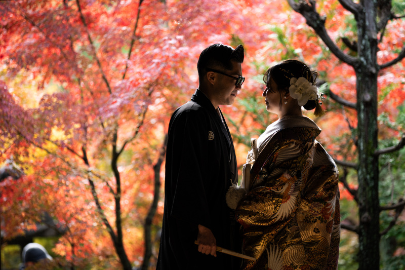 紅葉シーズンの前撮り｜11月