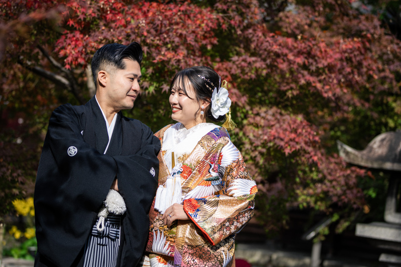 紅葉シーズンの前撮り｜11月