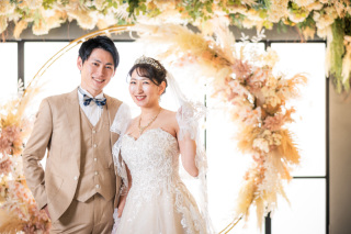 ハルウェディングのスタジオ撮影の様子