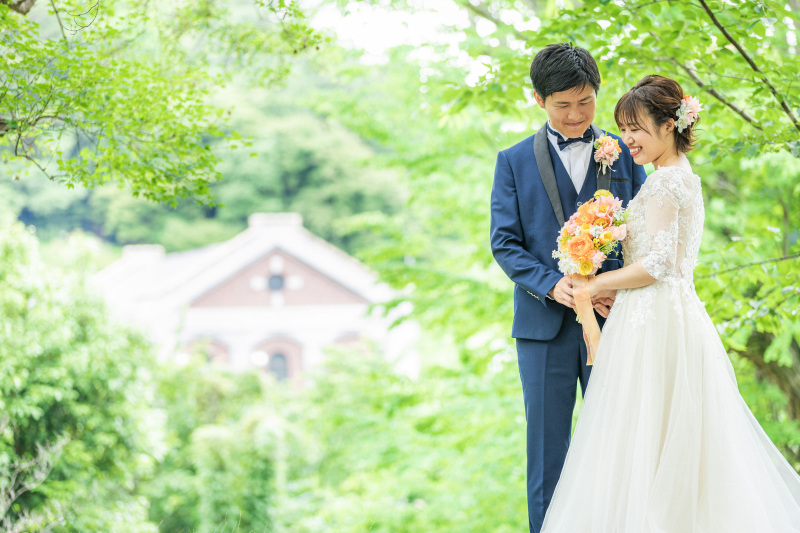 蹴上インクラインで洋装ロケの様子