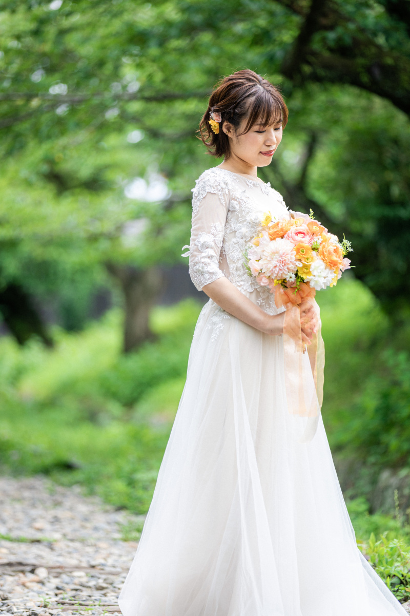 蹴上インクラインで洋装ロケの様子