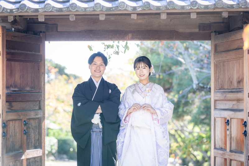 11月の撮影レポ|大覚寺で白無垢前撮り♪