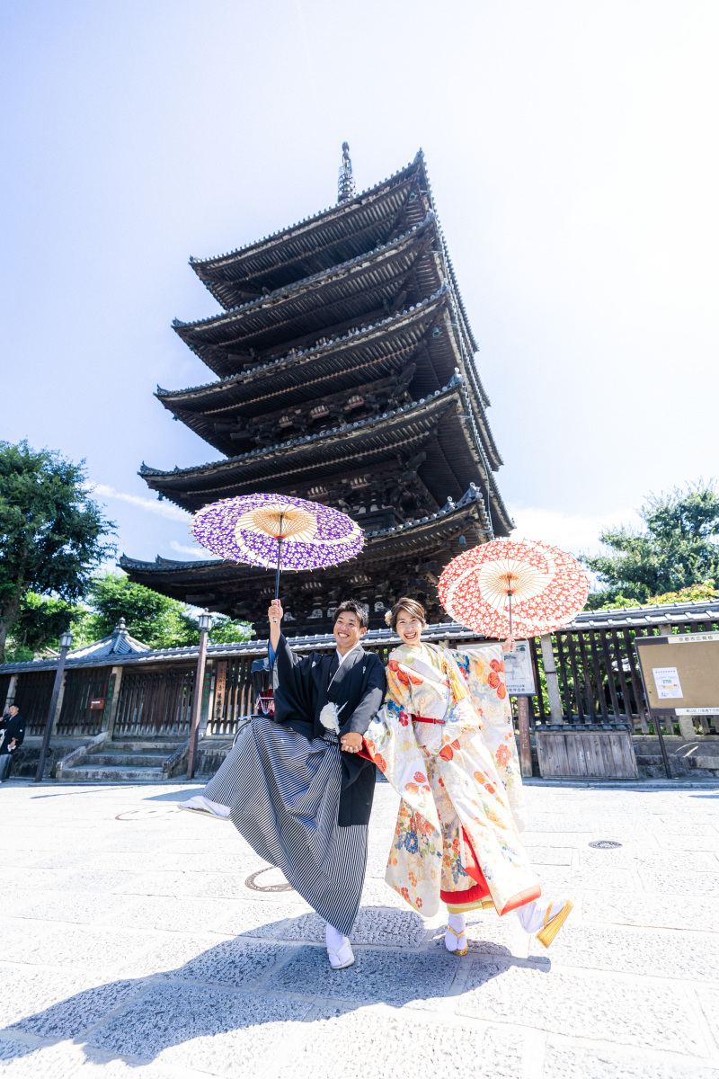 八坂の塔付近で和装ロケ｜9月の撮影レポ