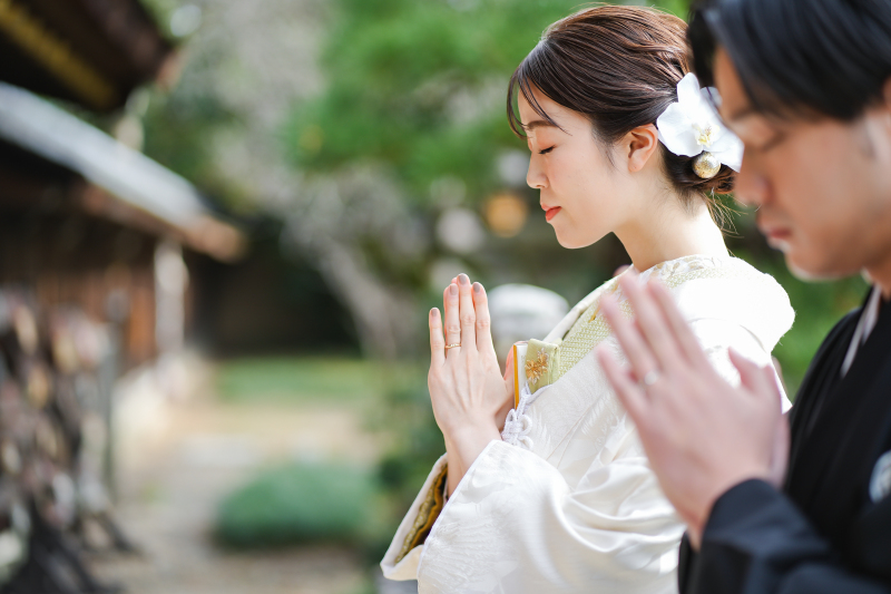 白無垢が美しい和装ショット