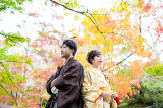 11月下旬の前撮りフォト|紅葉シーズン