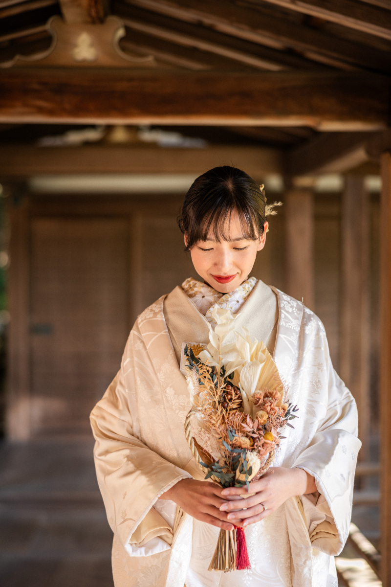 白無垢が美しい和装ショット