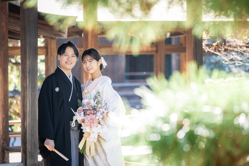 11月の撮影レポ|大覚寺で白無垢前撮り♪