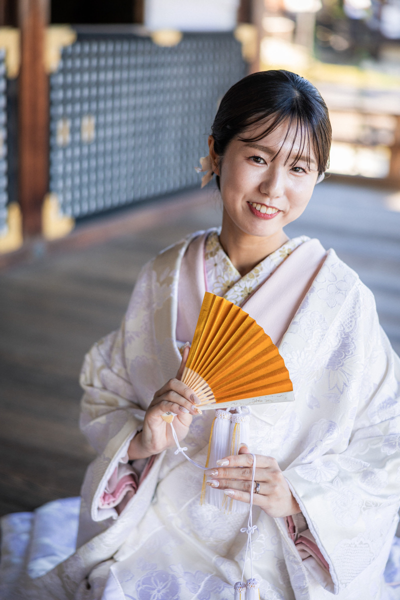 11月の撮影レポ|大覚寺で白無垢前撮り♪