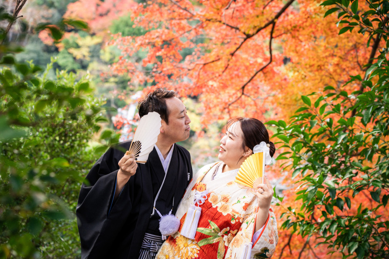 嵐山での前撮りショット