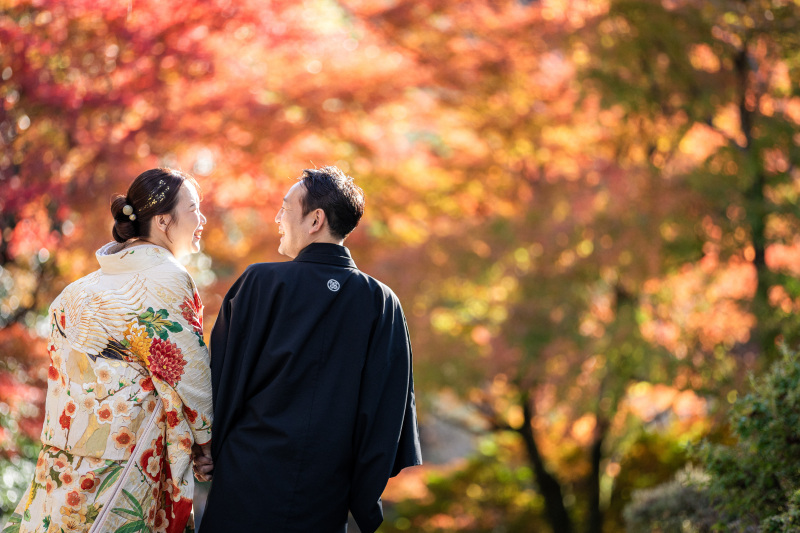 11月下旬|紅葉シーズンの前撮り風景