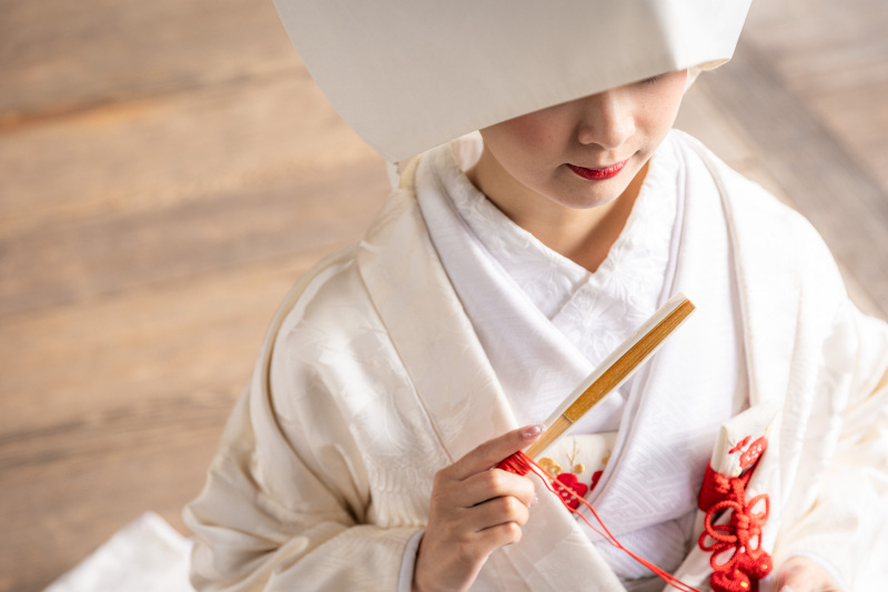 白無垢が美しい和装ショット