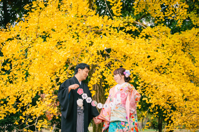 色とりどりの景色の中で 色打掛 自然公園にて