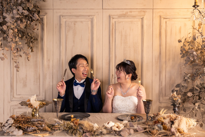 洋装ドレスでのスタジオ前撮り♪