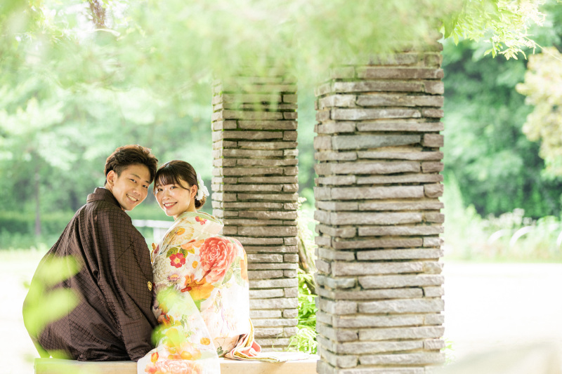 7月の和装前撮りお写真