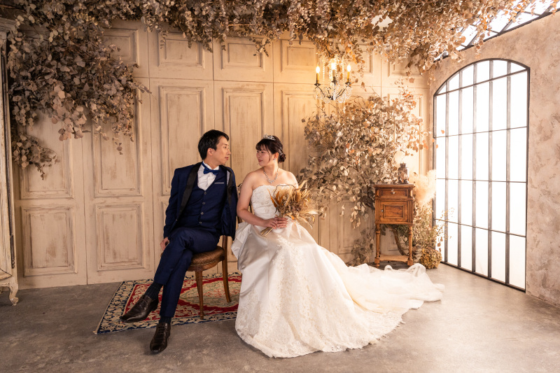 洋装ドレスでのスタジオ前撮り♪