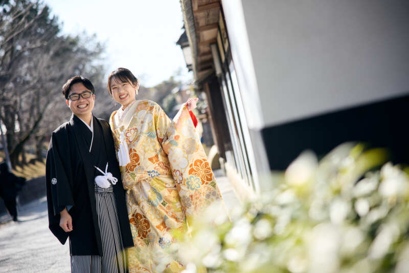 華やかな色打掛のショット