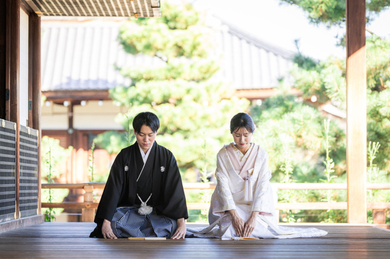 11月の撮影レポ|大覚寺で白無垢前撮り♪