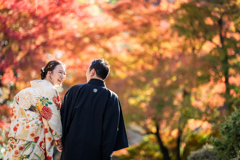 11月下旬|紅葉シーズンの前撮り風景