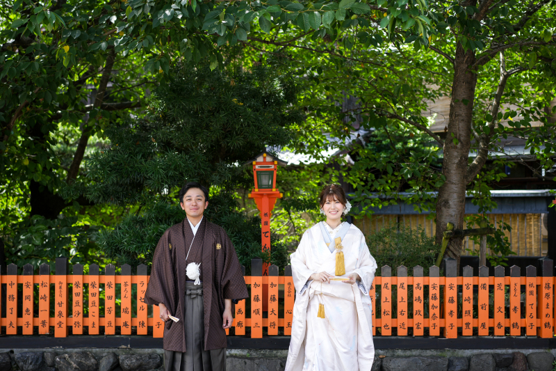 和装&洋装プランでの撮影風景!