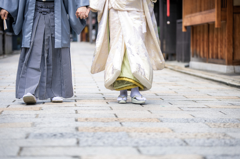 先輩花嫁様の新緑との前撮り