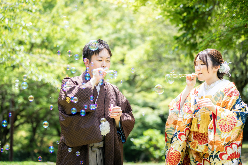 7月の和装前撮りお写真
