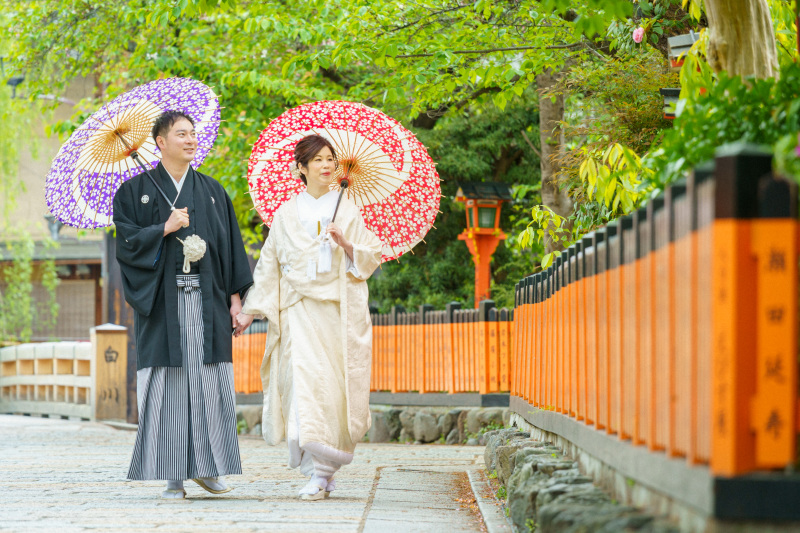 4月の撮影風景!【白無垢で祇園ロケ】