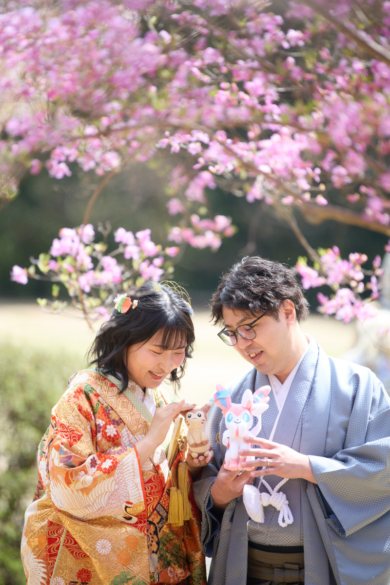 嵐山での前撮りショット