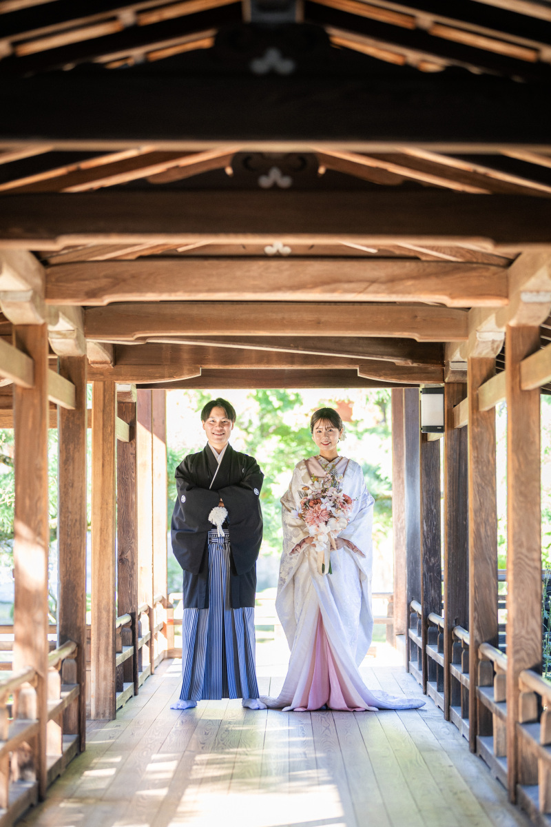 11月の撮影レポ|大覚寺で白無垢前撮り♪
