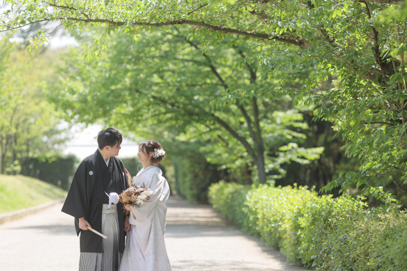 緑にかこまれて、爽やかな写真を残しましょう