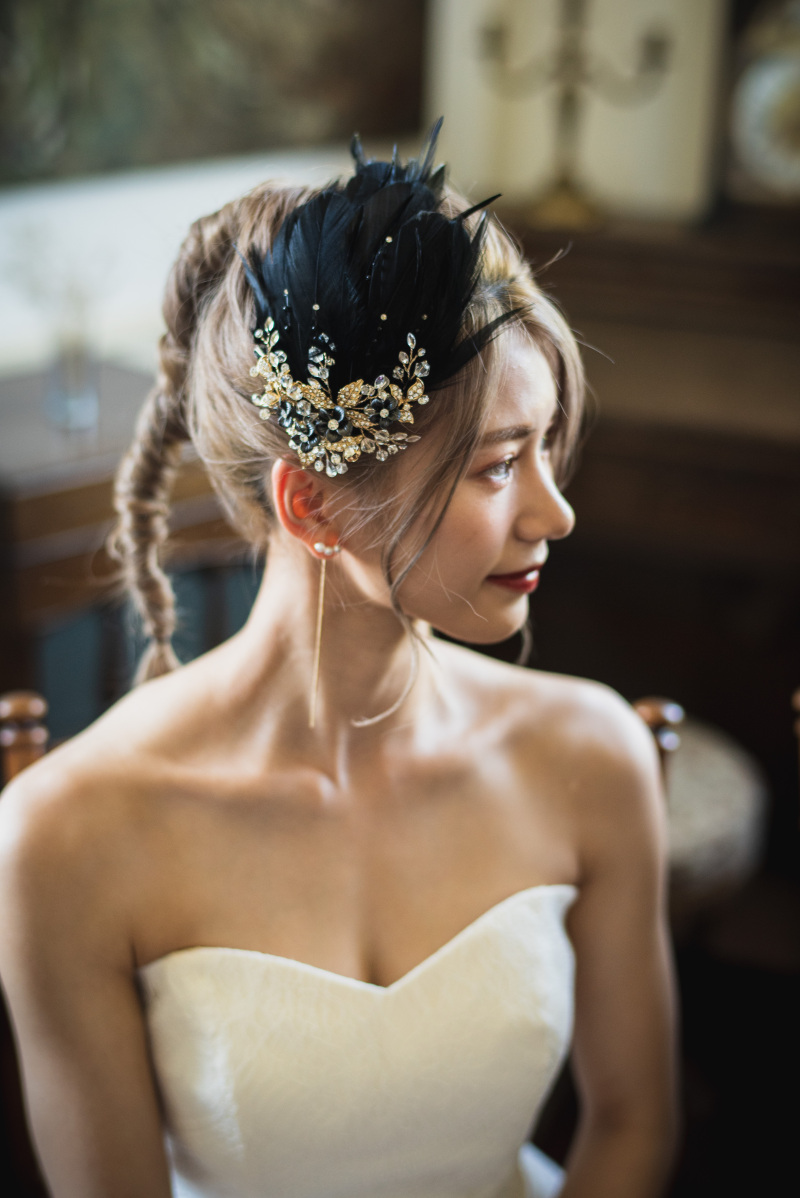 フェザーヘアアクセサリー入荷