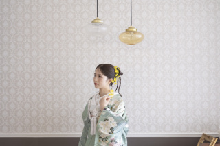 【新作】グリーン色打掛