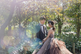 シャボン玉を使ったカット