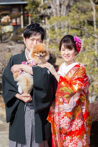 愛犬と結婚式♡